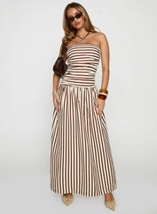 Adessa Strapless Maxi Dress Multi