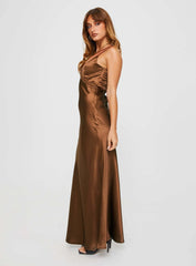Galloway Maxi Dress Brown