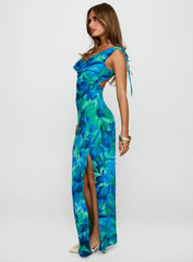 Symphonies Cowl Maxi Dress Multi