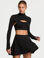 Lace Mock-Neck Shrug