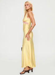 Prophecies Lace Maxi Dress Lemon