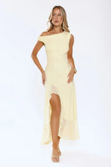 Darling At Dusk Maxi Dress Yellow