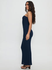 Saijana Strapless Maxi Dress Navy