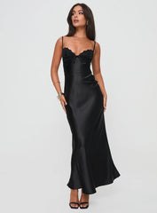 Fadyen Bias Cut Maxi Dress Black Tall