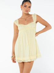 Carlita Mini Dress Yellow