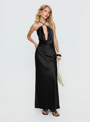 Paradox Cowl Maxi Dress Black