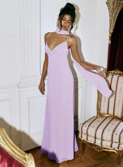 Jadira Scarf Maxi Dress Purple