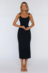 Looks Like Success Midi Dress Black