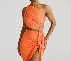 MARU One Shoulder Sexy Maxi Dress