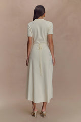 Pearson Short Sleeve Knit Midi Dress - Ivory
